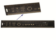 PCB 20CM Ruler Soldering Measuring Tool For Electronic Component Surface Mount Black Color